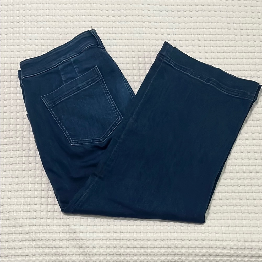 Pilcro Cropped Wide Leg Jeans